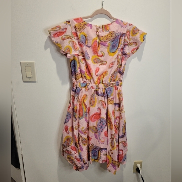 Crewcuts girls size 16 pink with paisley print fit&flare dress - Picture 4 of 6